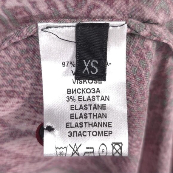 NWT ANDAMANE BEBERLY Wrap Midi Dress Red Python Print MADE IN ITALY 🇮🇹 Size XS - Picture 13 of 16